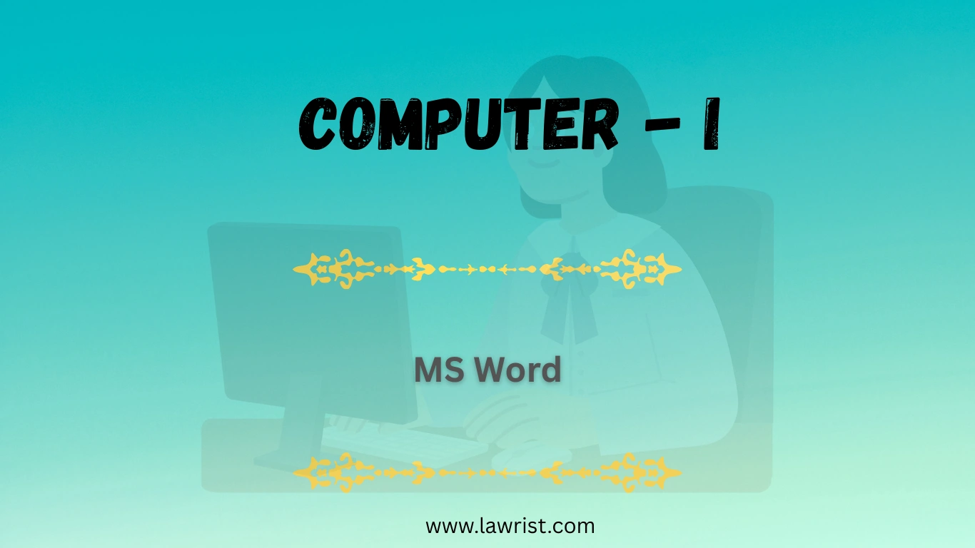 MS Word | Processing | Working